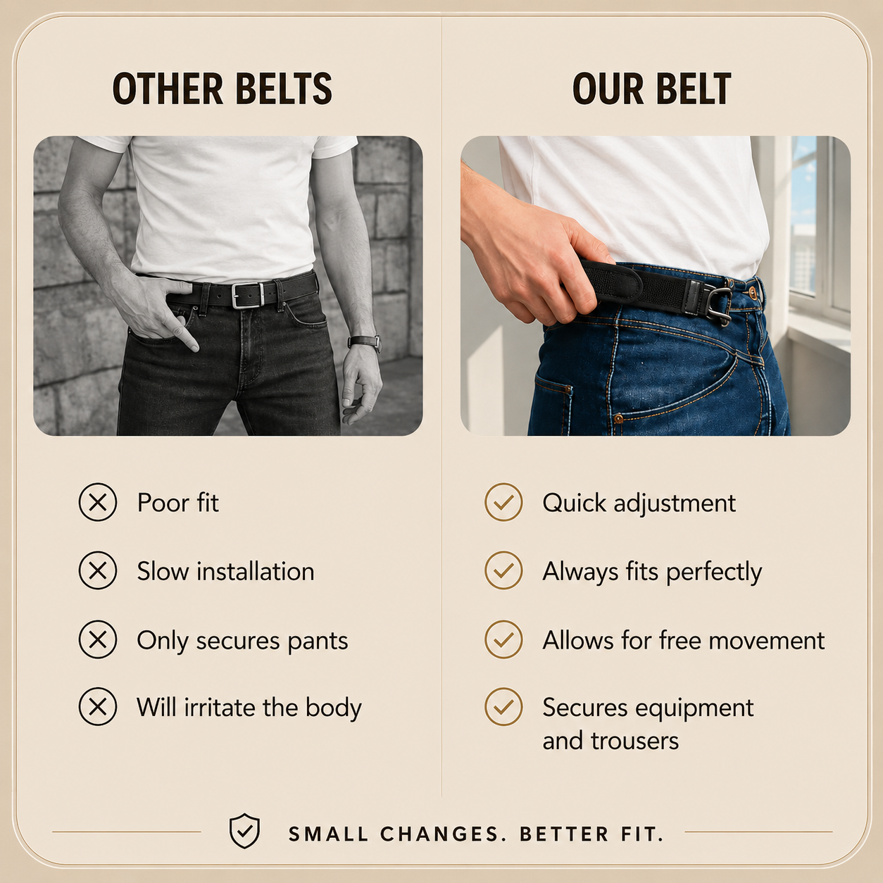 HiddenHook™ Buckle-Free Belt